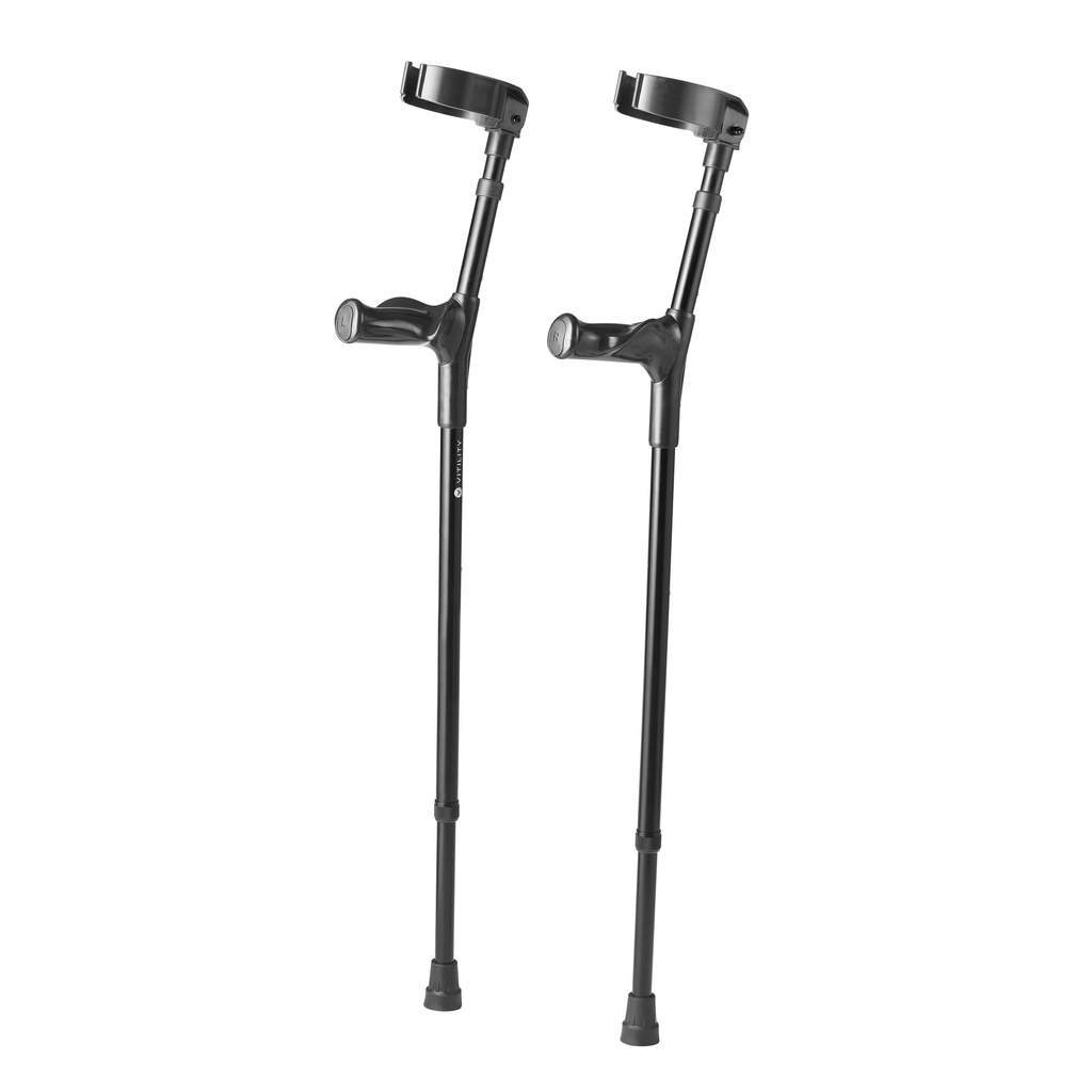 Elbow crutches - black