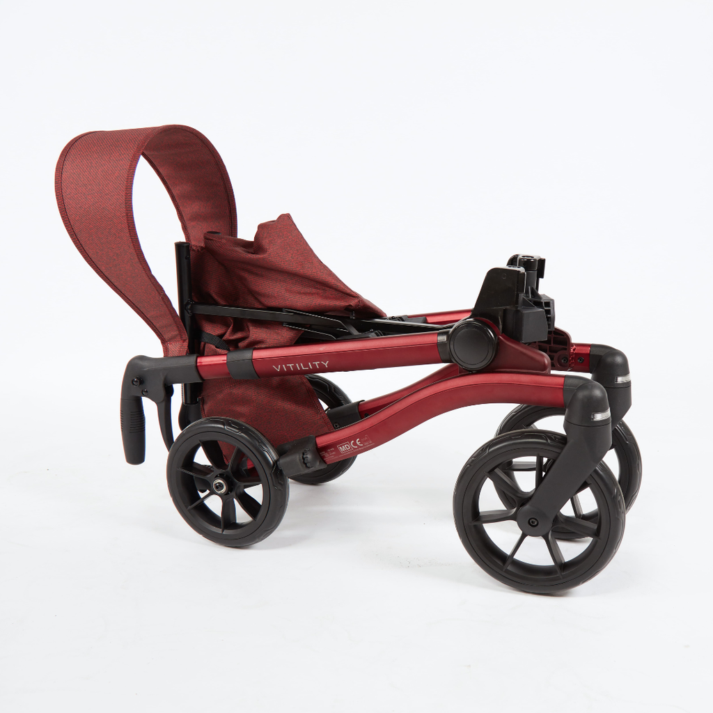 Rollator - sequoia red