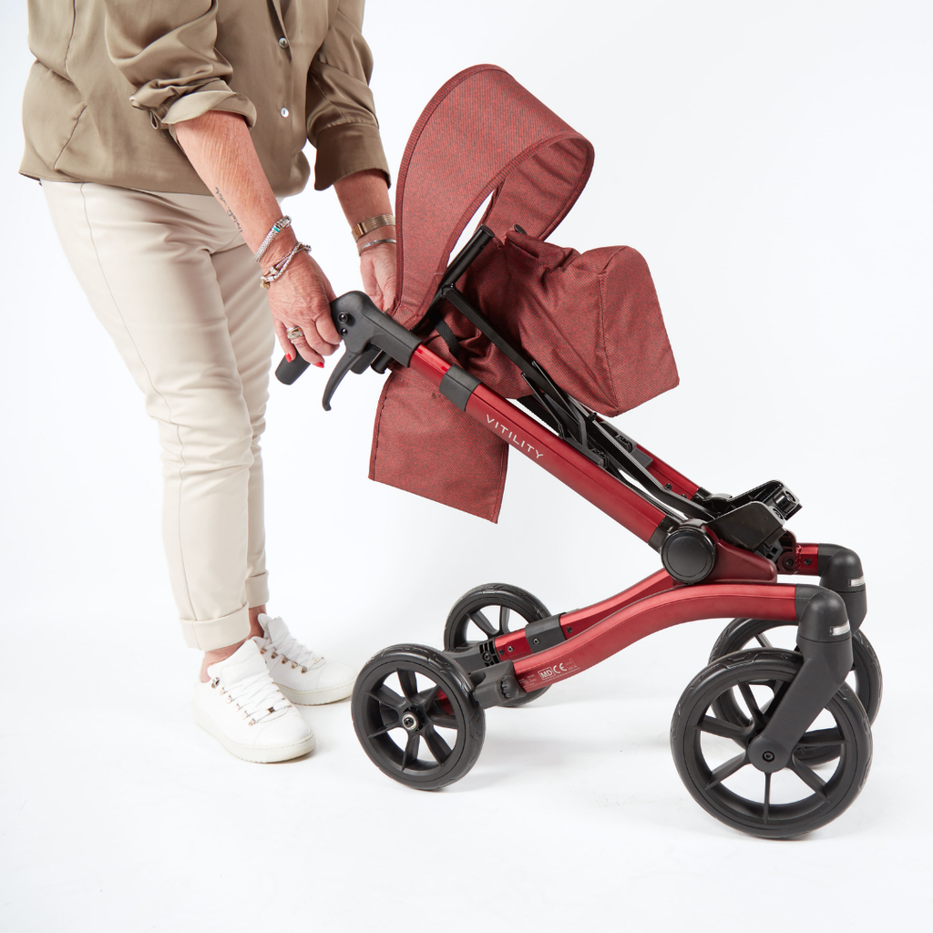 Rollator - sequoia red