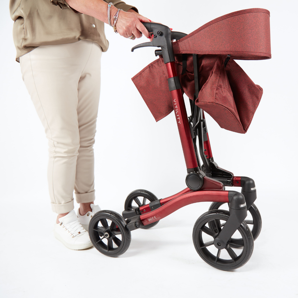 Rollator - sequoia red