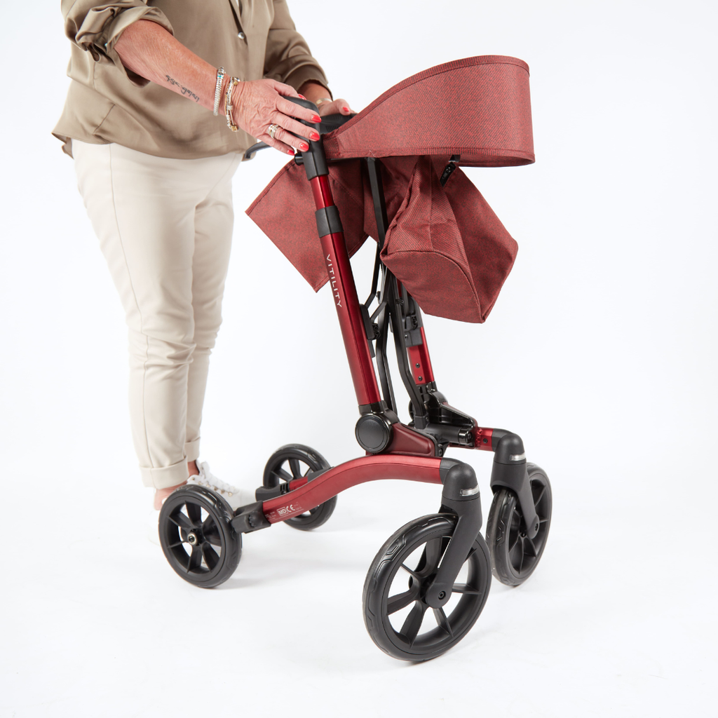 Rollator - sequoia red