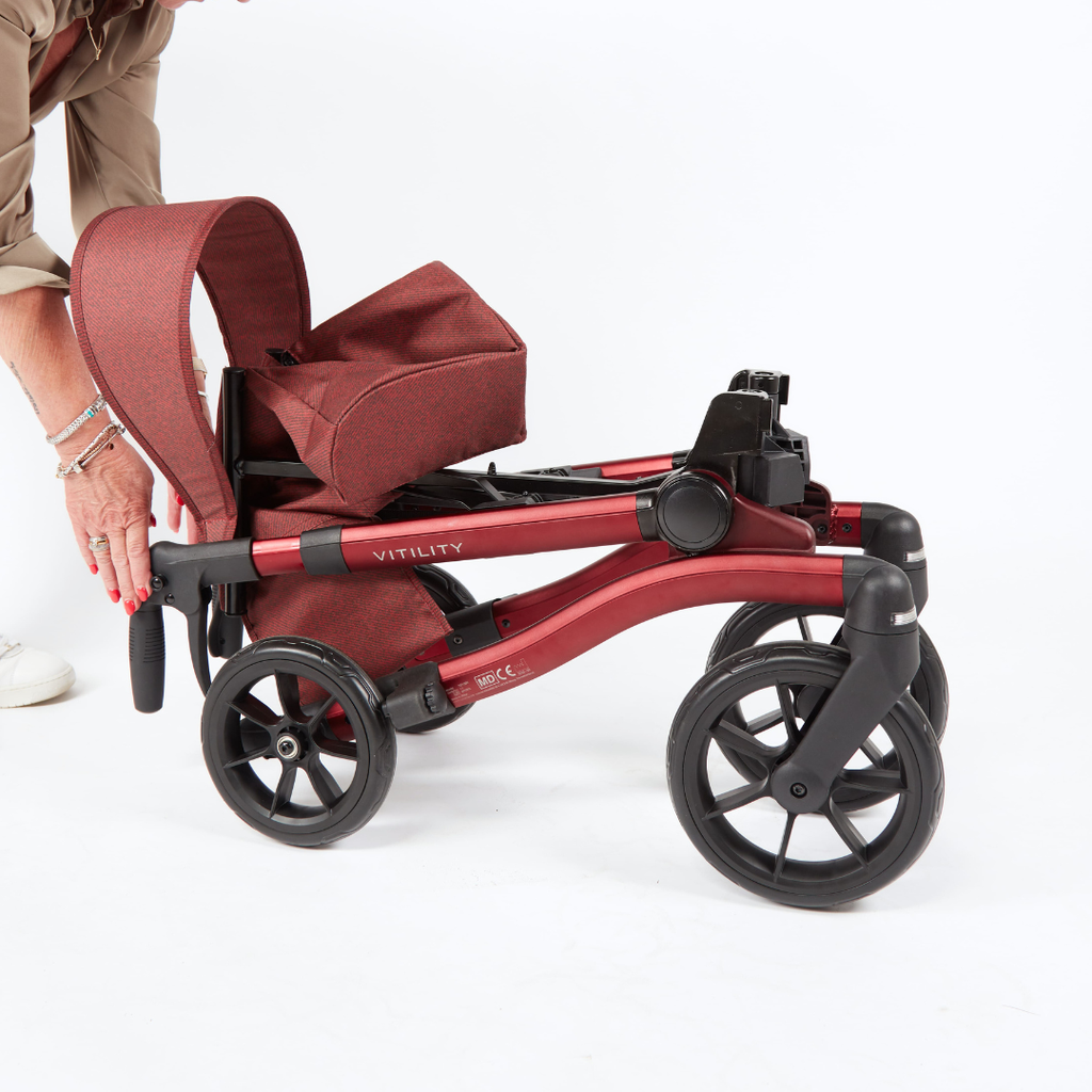 Rollator - sequoia red