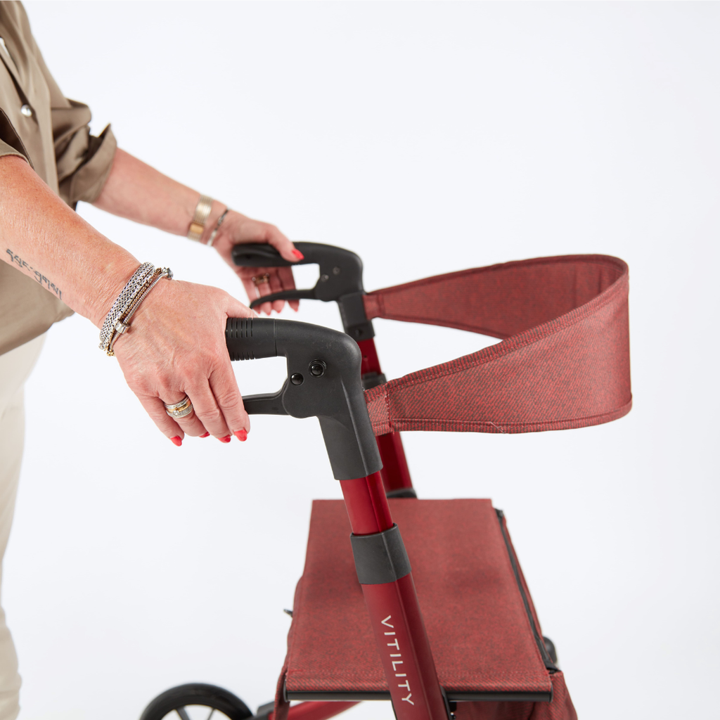 Rollator - sequoia red