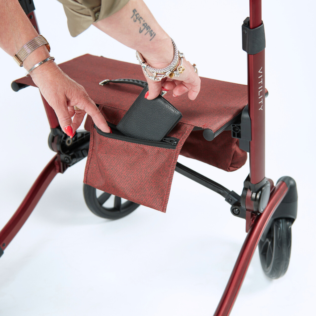 Rollator - sequoia red