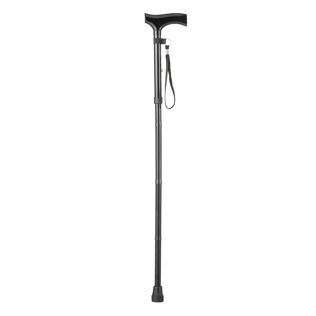 Walking cane foldable - black